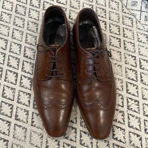 Brown leather Men’s Dress Shoe Sz 10